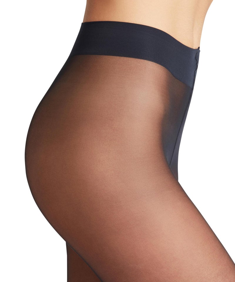 FALKE Women's Matte Deluxe 20 Denier Tights, Designer Hosiery, Casual or Dress Clothes, Fine Sheer Transparent, Nylon, Blue (Marine 6179), L, 1 Pair - Image 4
